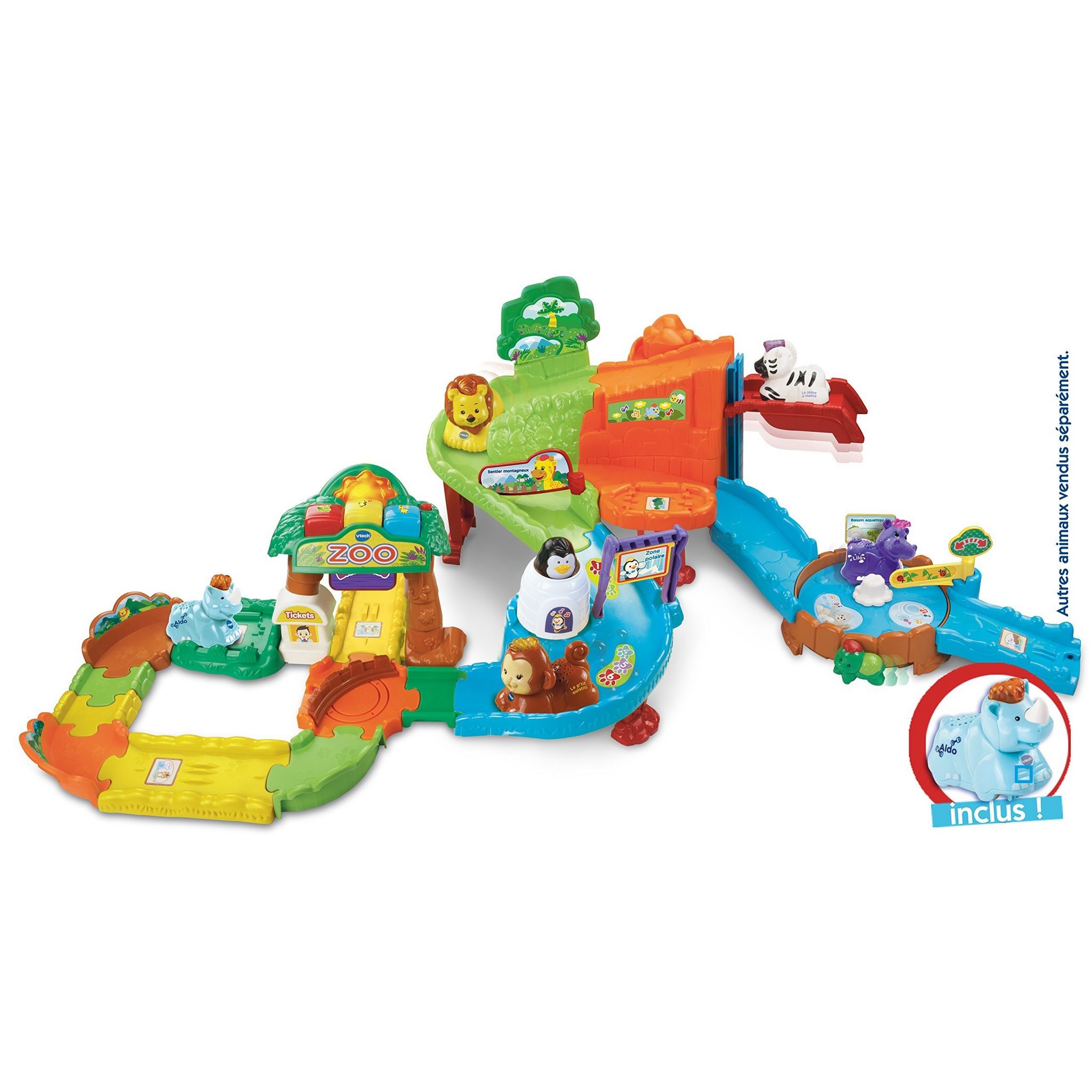 VTECH Circuit super zoo interactif - Tut Tut Animo pas cher 