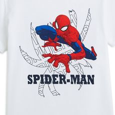 SPIDERMAN T-shirt manches courtes garçon (Blanc)