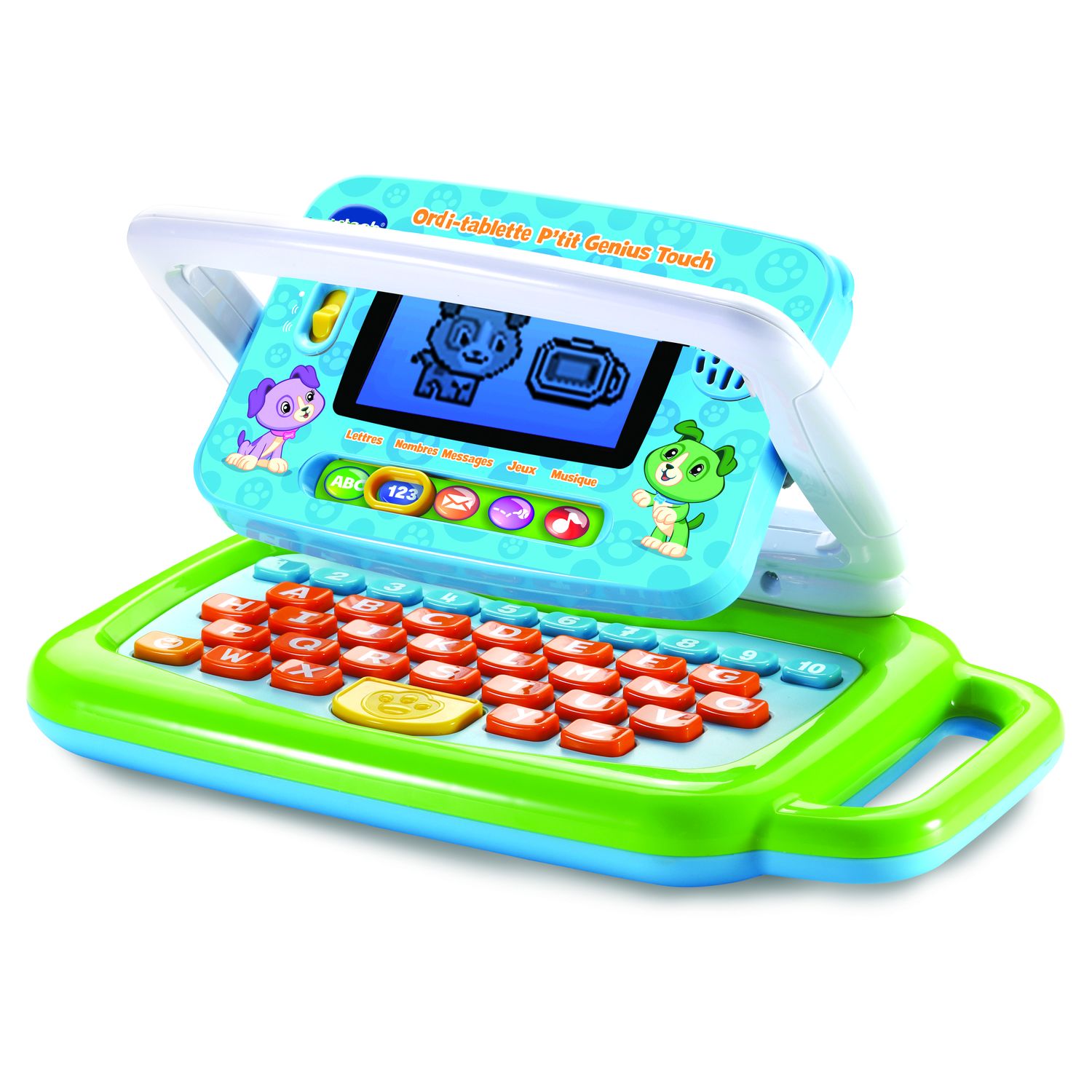 VTECH Ordi tablette P'tit Genius Touch vert pas cher 