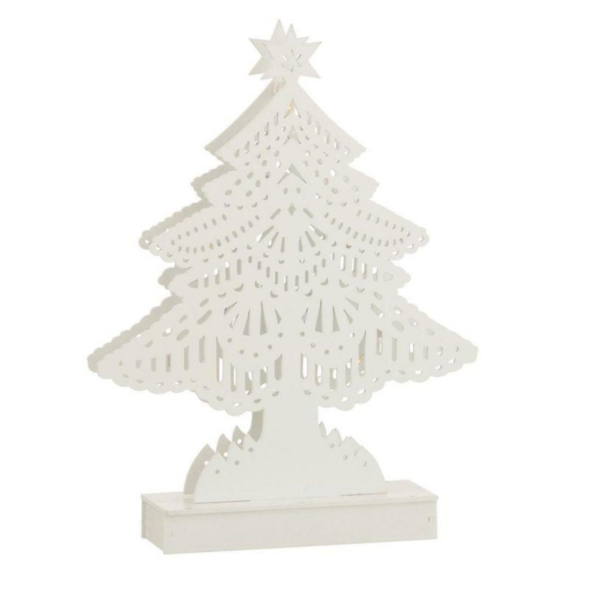 Paris Prix Sapin de Noël Led Déco  Christmas  33cm Blanc