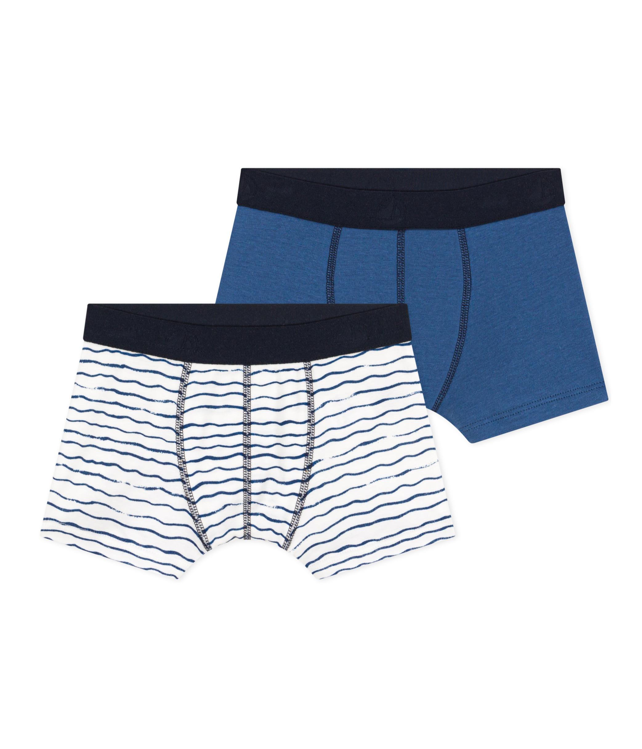 PETIT BATEAU Lot de 2 boxers garcon pas cher Auchan