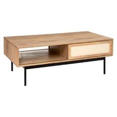 Table Basse 2 Portes Design  Zen  110cm Beige