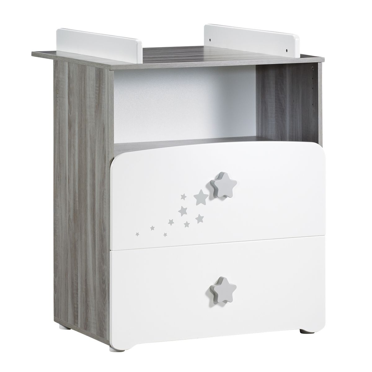 Baby Price Commode A Langer 2 Tiroirs 1 Grande Niche New Nao Pas Cher A Prix Auchan