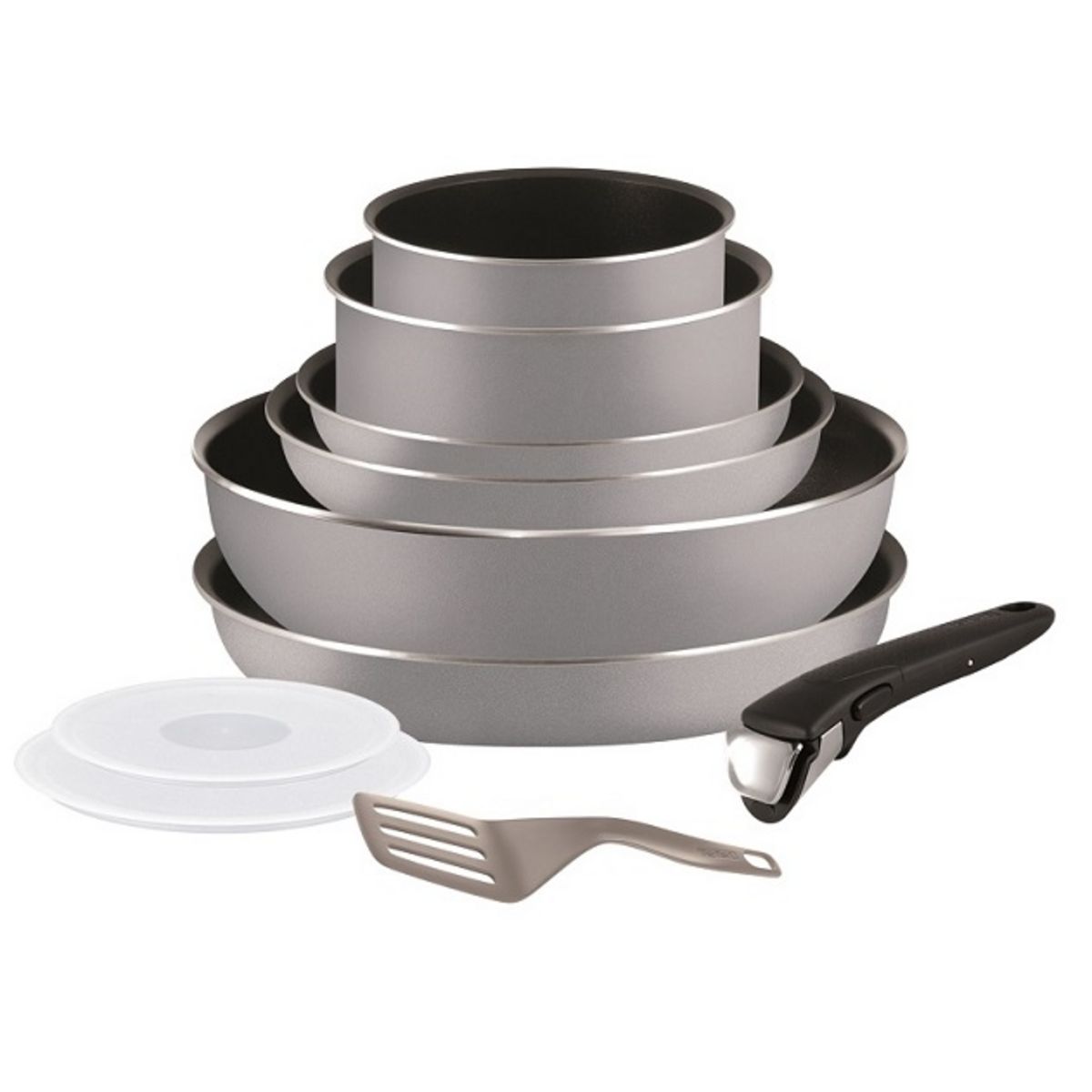 TEFAL INGENIO PREFERENCE Batterie de cuisine 10 pièces L9409402  18-20-22-26-28cm Tous feux dont induction inox - Cdiscount Maison