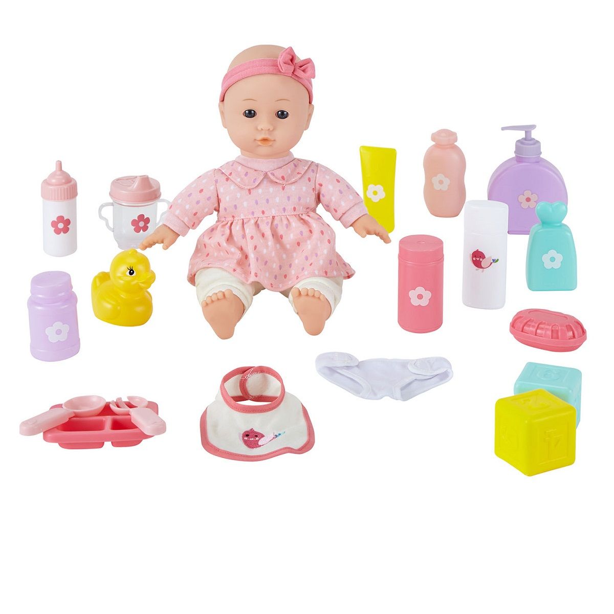 One Two Fun Coffret mon bébé 30 cm et accessoires pas cher 