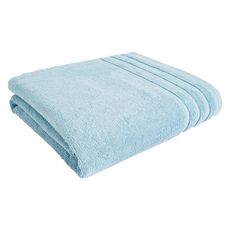 ACTUEL Drap de bain uni en coton bouclé 500 gr/m2 (Bleu clair)