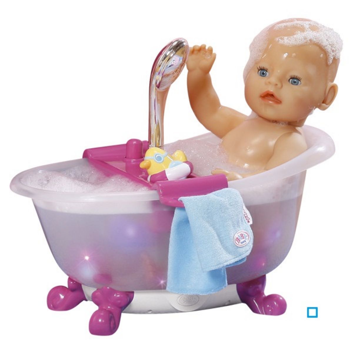 LANSAY Baignoire intéractive poupée Baby Born pas cher 