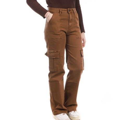 Pantalon Cargo Marron Femme