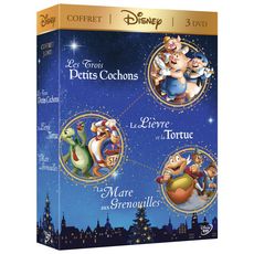 Coffret DVD Les Trois Petits Cochons, Le Lièvre et la Tortue, La Mare aux Grenouilles