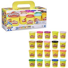HASBRO Play-Doh Pack de 20 pots de pâte à modeler