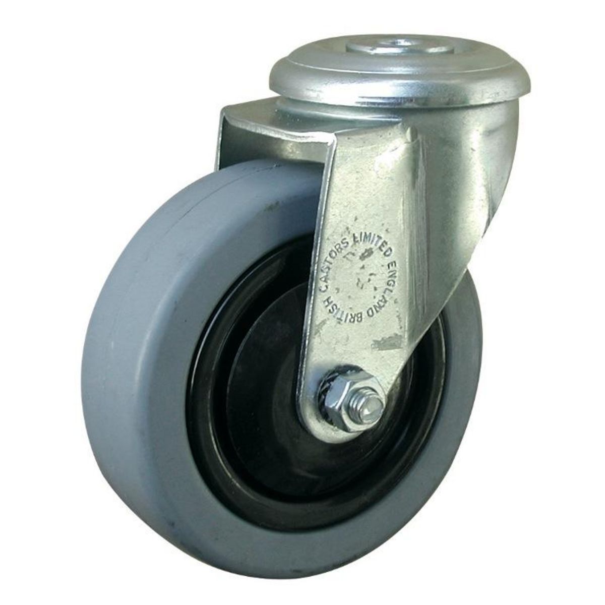 OUTIFRANCE Roulette pivotante avec frein (oeil Ø 10 mm)