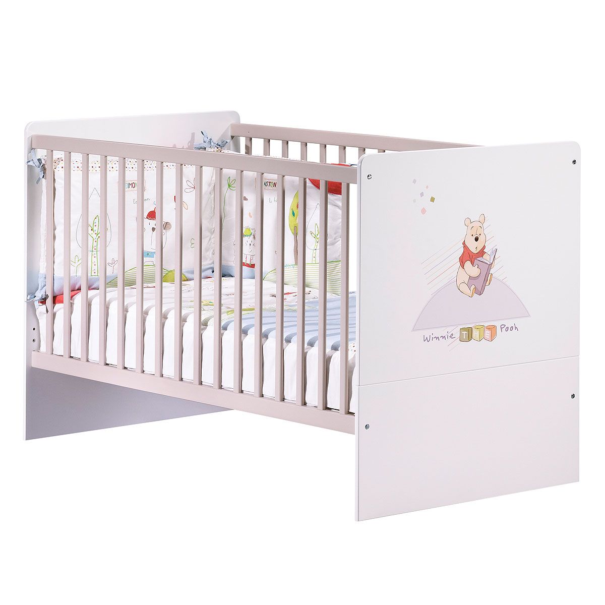 Sauthon On Line Lit Bebe Evolutif 70x140cm Winnie L Ourson Pas Cher A Prix Auchan