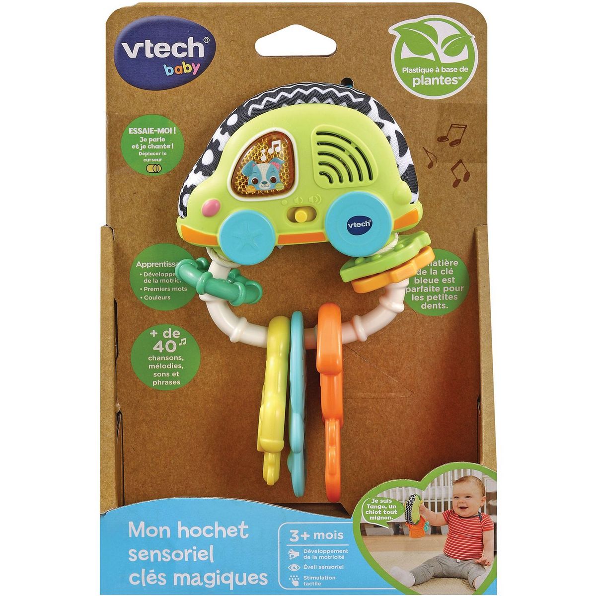 VTECH BABY Mon hochet sensoriel clés magiques (plastique à base de