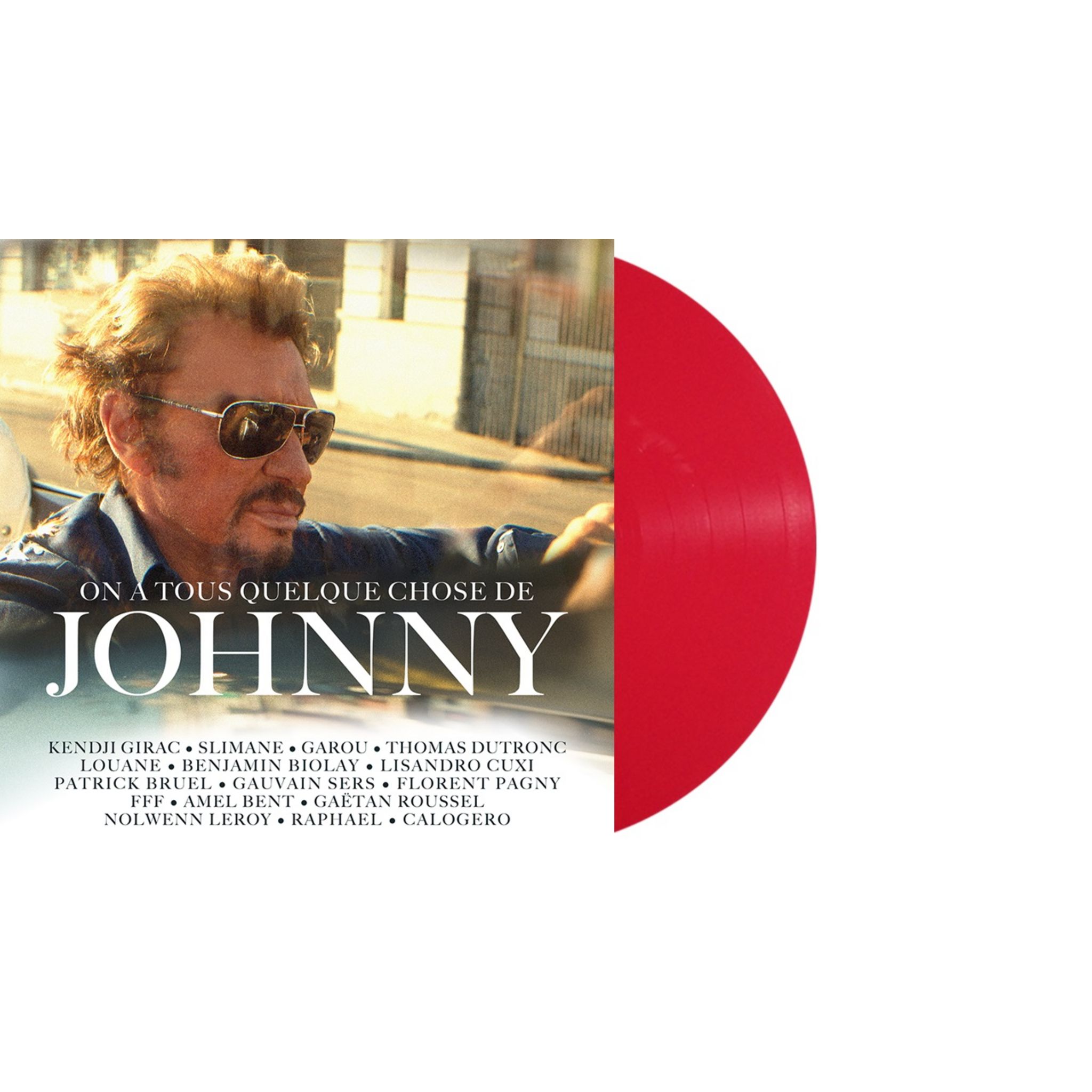 Vinyle On a tous quelque chose de Johnny pas cher 