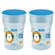 NUK Lot de 2 tasses d'apprentissage Magic Cup 360° 230ml 8M+