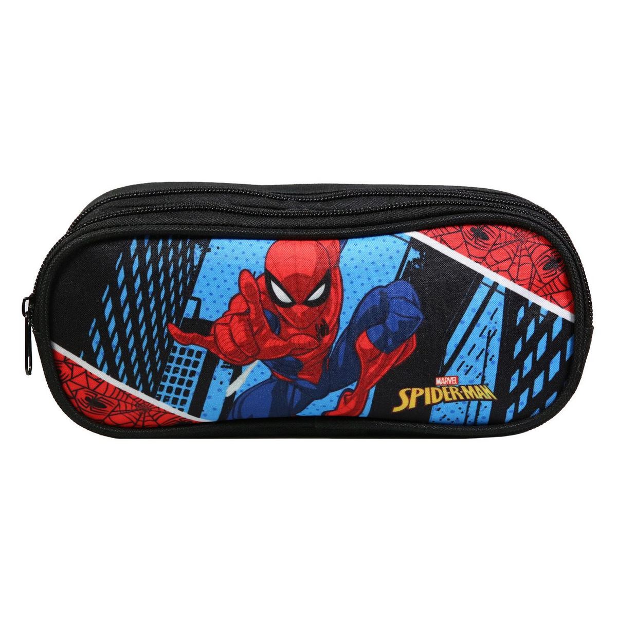 Bagtrotter BAGTROTTER Trousse scolaire 2 compartiments Marvel Spider-Man Bleue