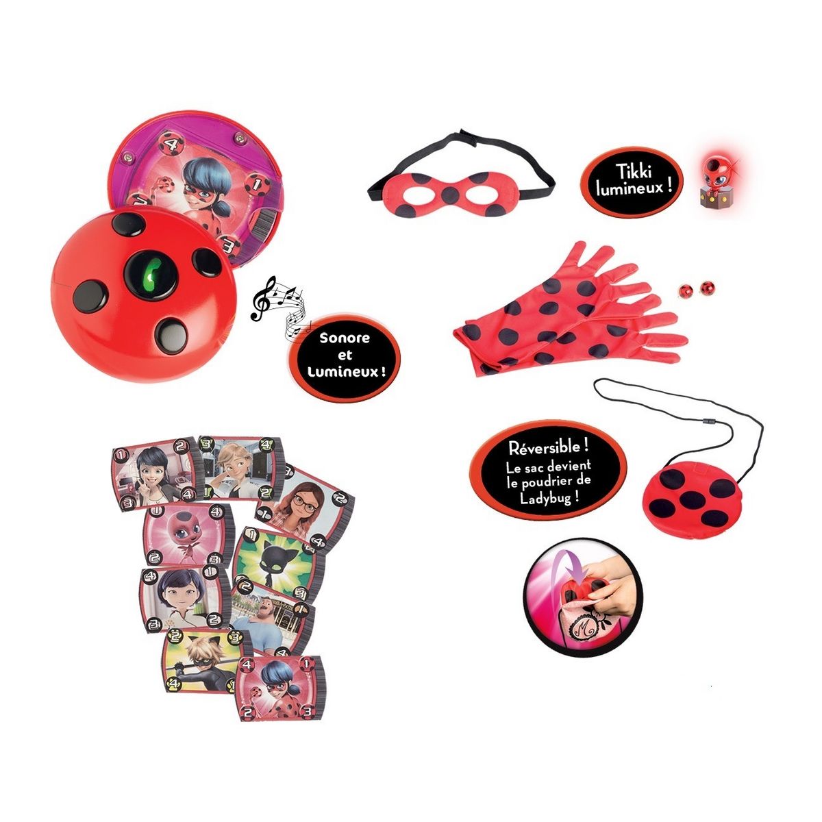 BANDAI Coffret accessoires de déguisement Deviens - LadyBug Miraculous pas  cher 