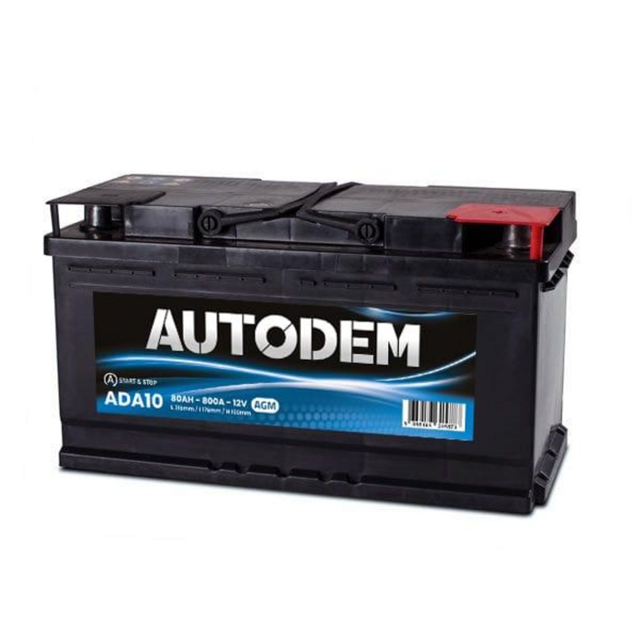 AUTODEM Batterie Autodem Start & Stop AGM ADA10 80Ah 800A Autodem pas cher  