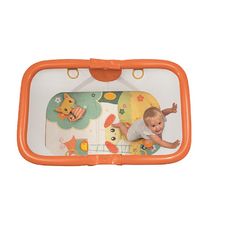 BREVI Parc bébé avec tapis de jeu Soft and Play (Orange)