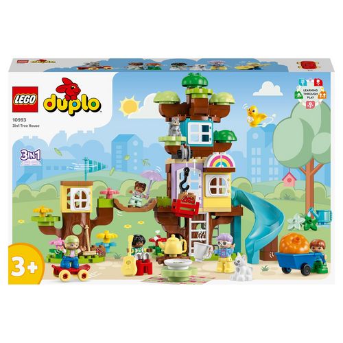 LEGO® DUPLO 10993 La Cabane dans l'Arbre 3-en-1, Jouet Éducatif pour  Enfants Dès 3 Ans, avec Briques