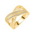 SC CRYSTAL Bague taille 56 SC Crystal ornée de cristaux scintillants