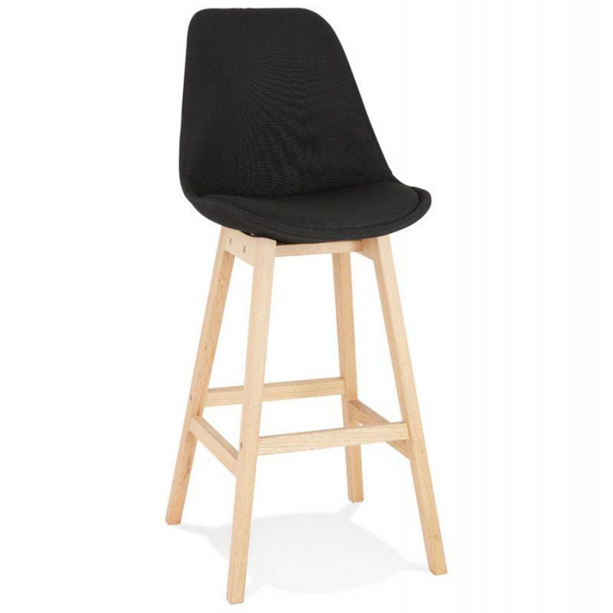 Paris Prix Tabouret de Bar Design  Betona  112cm Noir & Beige