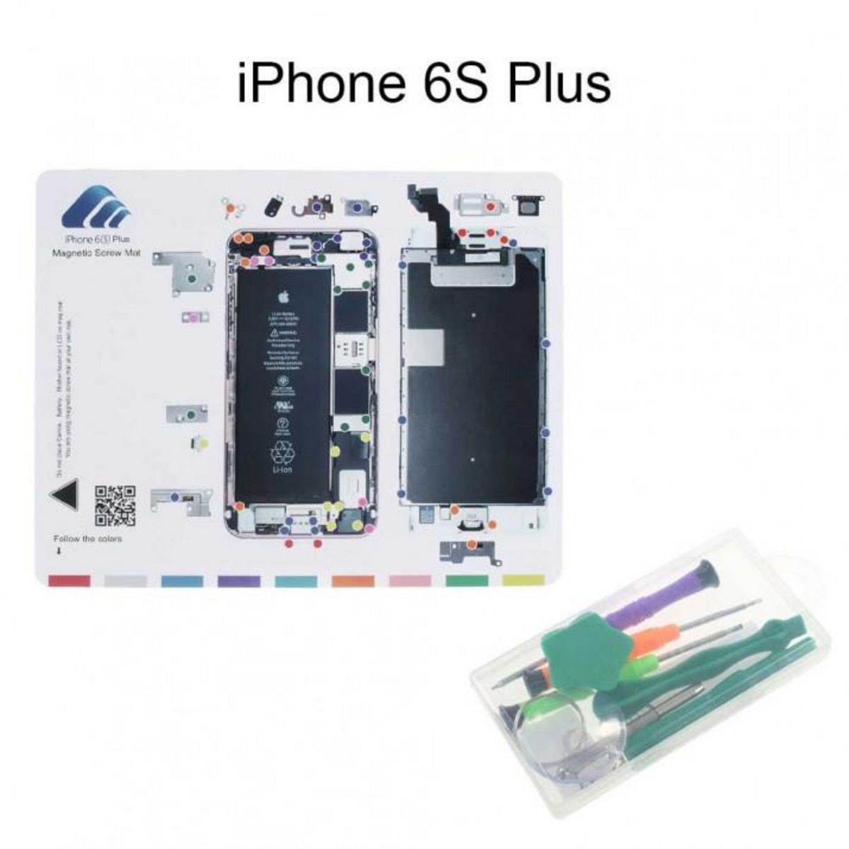 amahousse Kit Patron magnétique démontage iPhone 6S Plus et Outils Réparation
