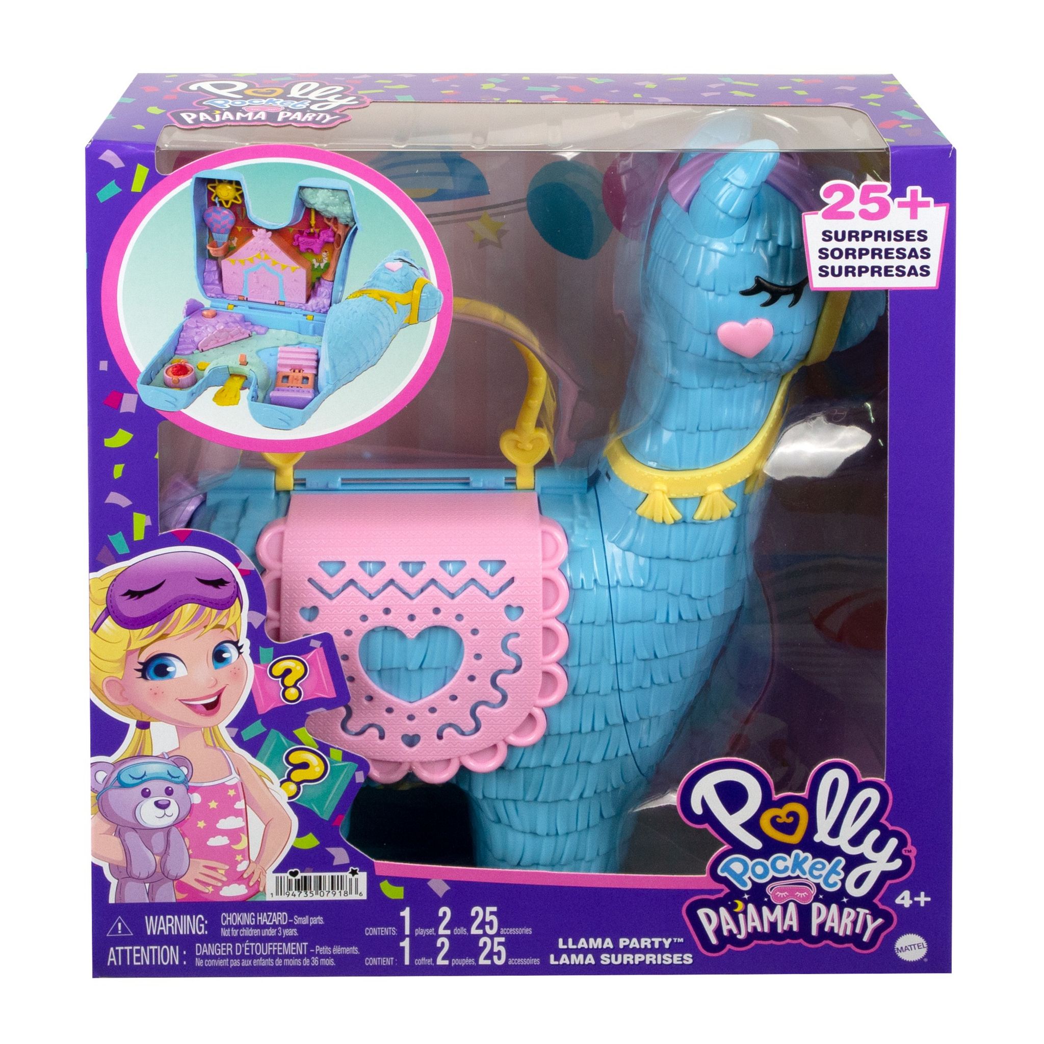 POLLY POCKET Mini poupée Polly Pocket - Lama Surprises pas cher 