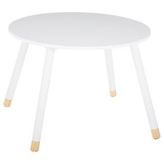 ATMOSPHERA Table enfant en bois D60cm SWEET (blanc)