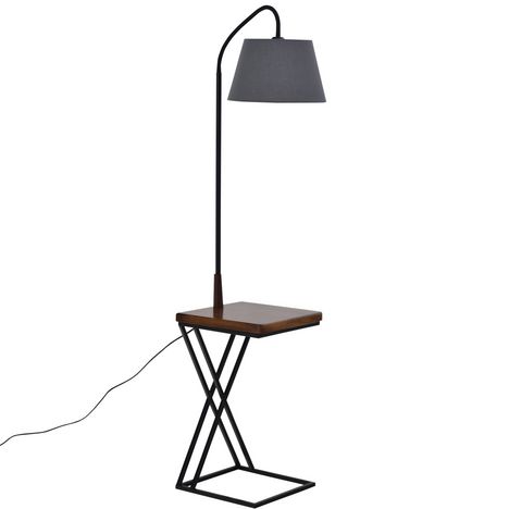 HOMCOM Lampe de table moderne lampe de chevet LED en spirale avec  interrupteur rotatif cadre en aluminium, pour chambre à coucher, salon,  salle d'étude, 21 x 15 x 43 cm noir