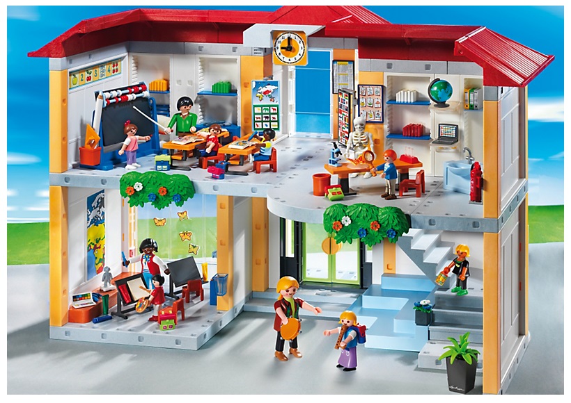 PLAYMOBIL 5923 Ecole avec 3 salles pas cher 