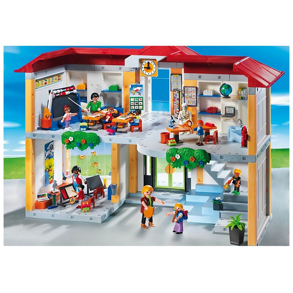 PLAYMOBIL 5923 Ecole avec 3 salles pas cher 