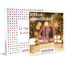 Smartbox Coffret Cadeau Joyeux Anniversaire Pour Femme 50 Ans 4712 Escapades Repas Seances De Bien Etre Et Aventures Sportives Pas Cher A Prix Auchan