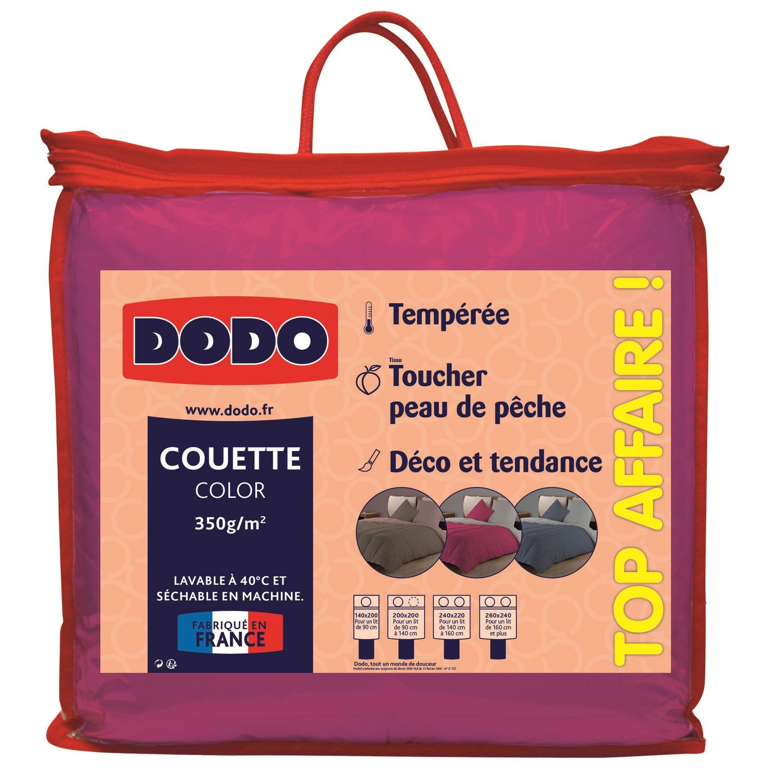 DODO Couette tempérée en microfibre VOLUPTUEUSE ET AERIENNE pas