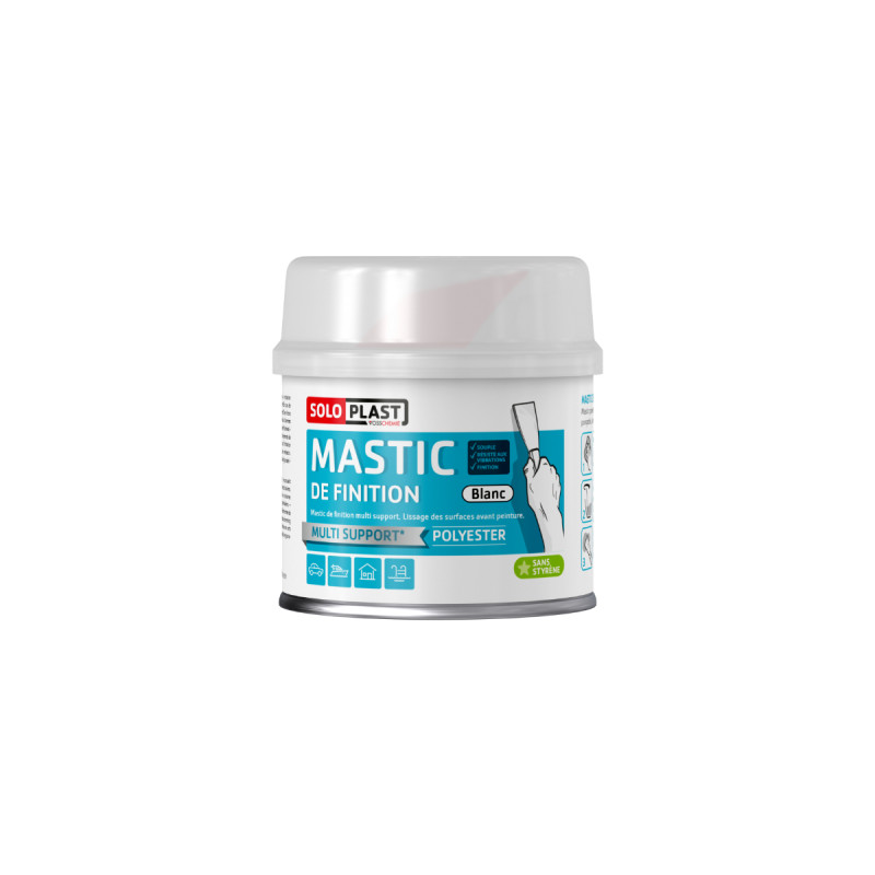 Mastic de finition 250 g coloris blanc