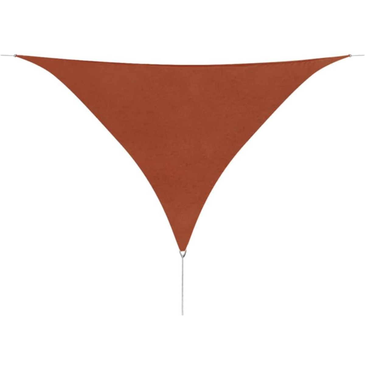 VIDAXL Parasol en tissu Oxford triangulaire terracotta 3,6 x 3,6 x 3,6 m