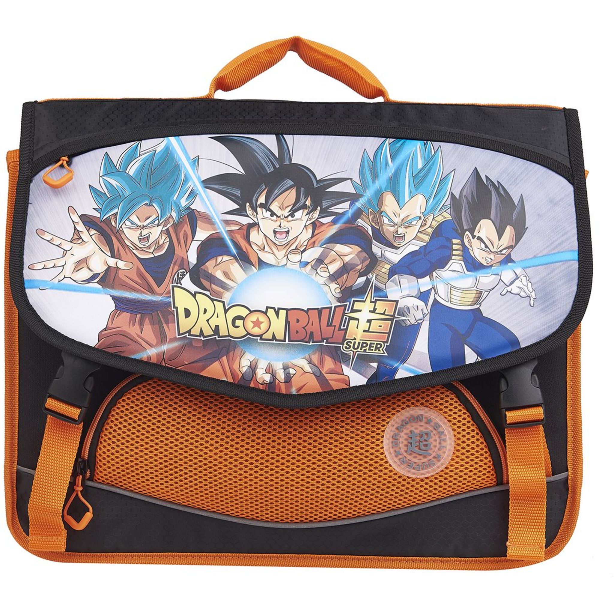 Dragon Ball Super Cartable 41 cm orange et noir pas cher Auchan