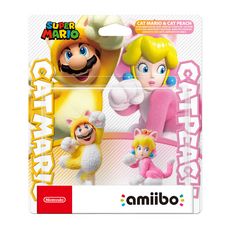 Figurine Amiibo Mario Chat et Peach Chat