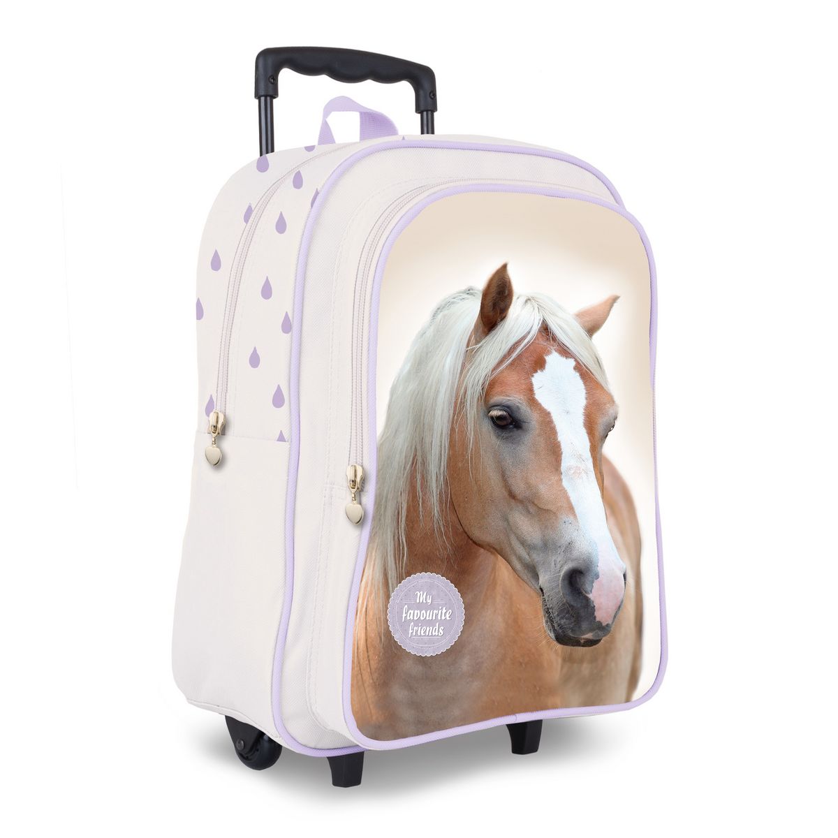 Sac go ter roulettes cheval violet pas cher Auchan.fr