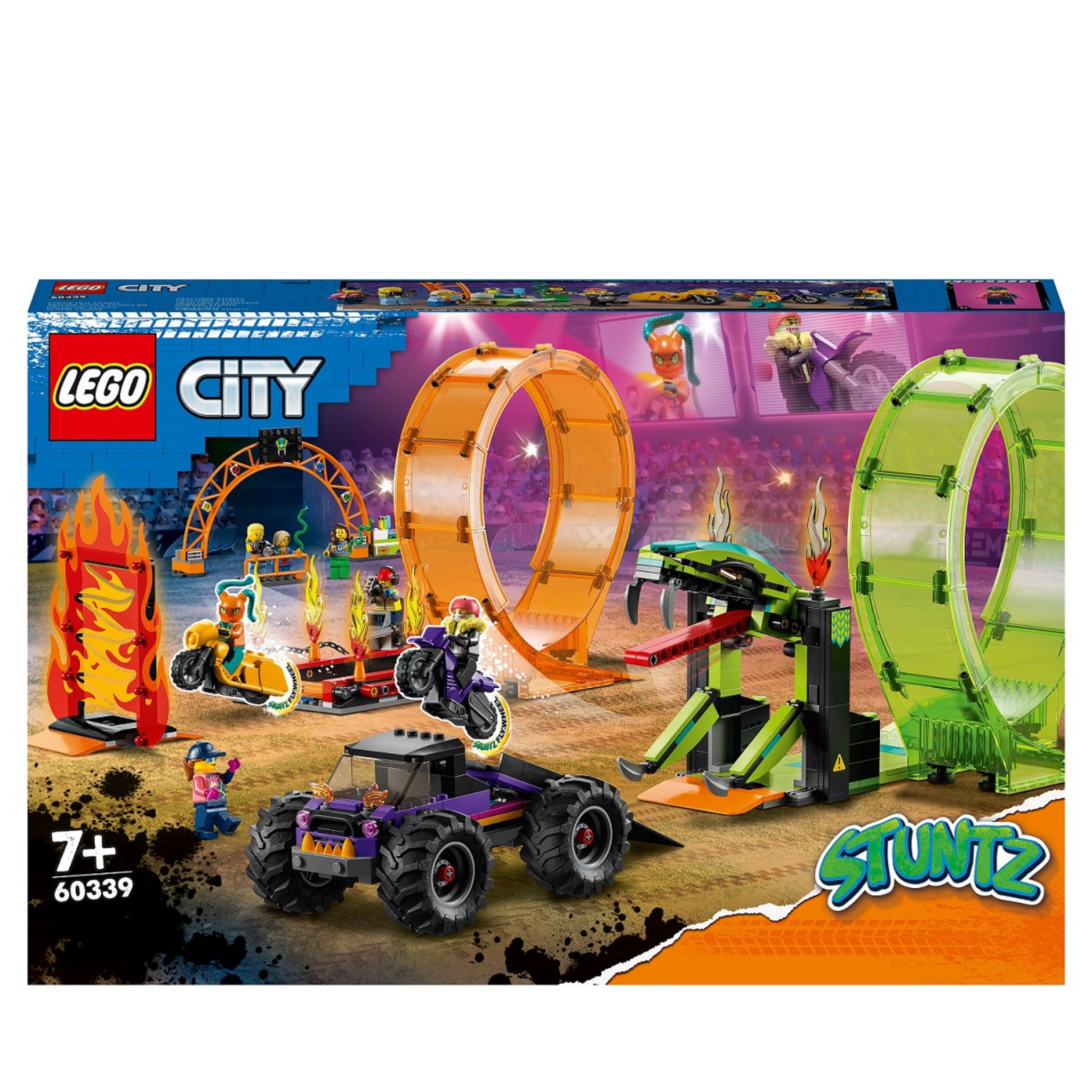 LEGO City Le camion monstre bleu Jouet 60402