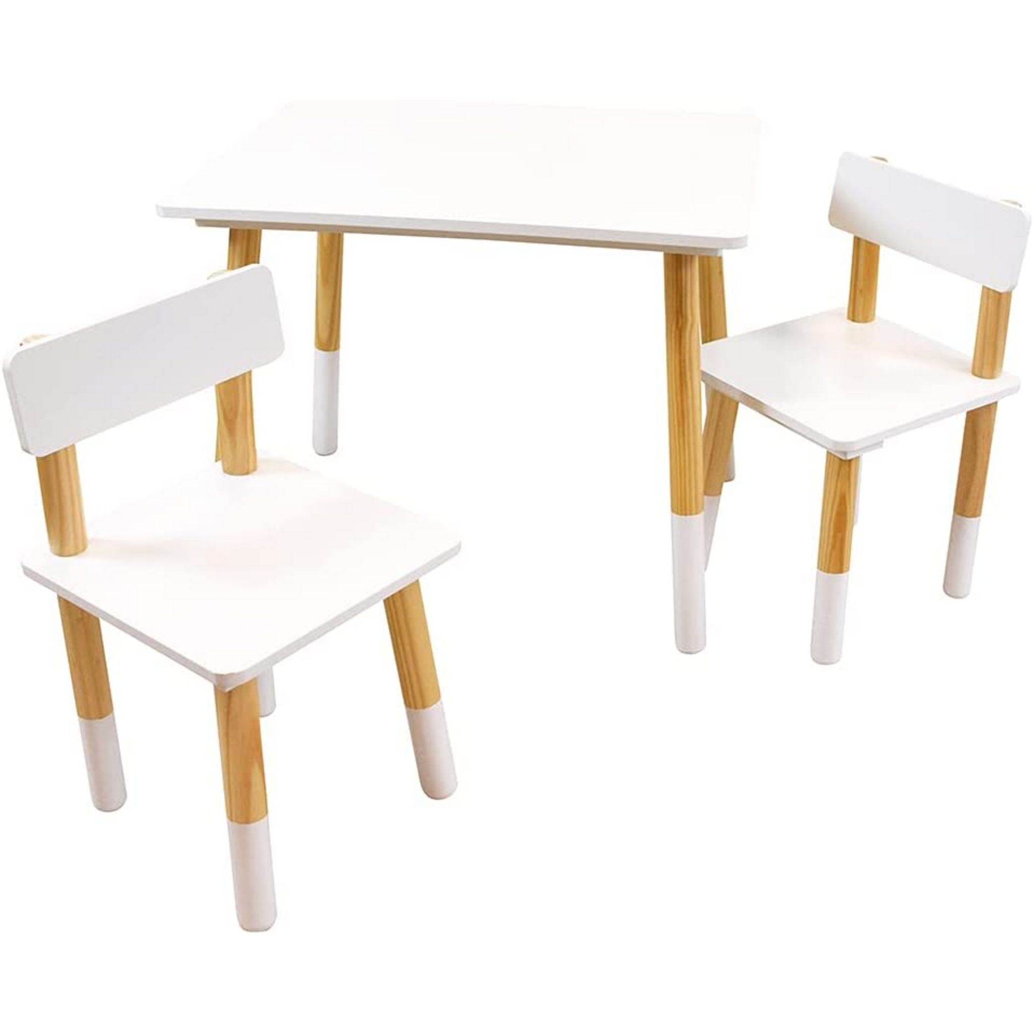 KidKraft® Ensemble table moderne, 2 chaises enfant bois