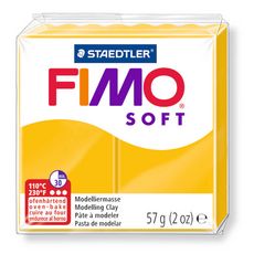 Fimo Pâte Fimo Soft jaune 57g