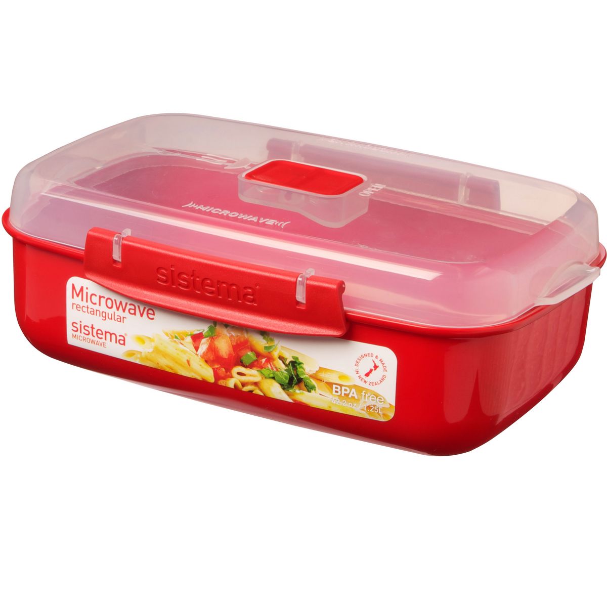 Boîte Micro Onde Microwave 70cl Rouge pas cher 