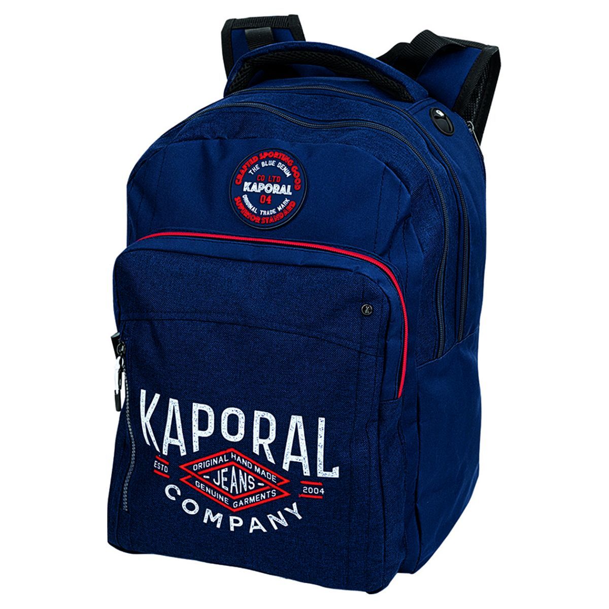 KAPORAL Sac dos 2 compartiments CM1 CM2 bleu pas cher Auchan