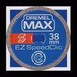 Dremel Disque à tronçonner premium EZ SpeedClic Dremel Max S456 pour métaux - Ø 38 mm