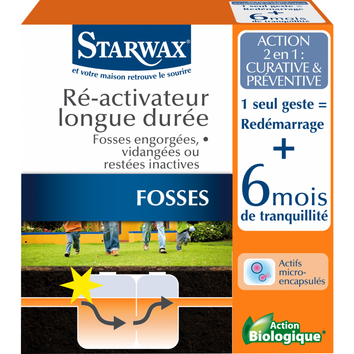 Starwax Traitement réactiveur biologique micro capsules 500 g STARWAX 0.5 kg