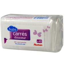 Auchan Baby Carre Douceur 100 Coton X 40 Pas Cher A Prix Auchan