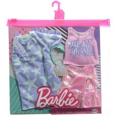 MATTEL Set de 2 tenues pour poupée Barbie