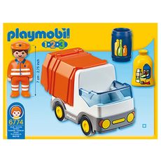 PLAYMOBIL 6774 - 1.2.3 - Camion poubelle