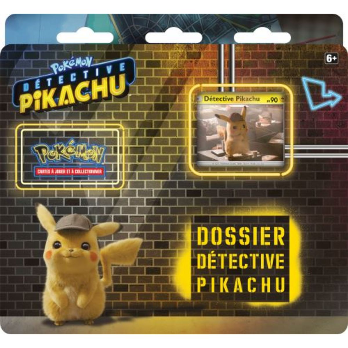 ASMODEE Coffret Détective Pikachu 3 boosters - Pokémon pas cher 